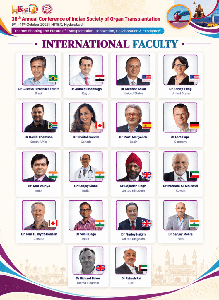 36th Annual Conference of Indian Society of Organ Transplantation36th Annual Conference of Indian Society of Organ Transplantation, HITEX, Hyderabad, India 